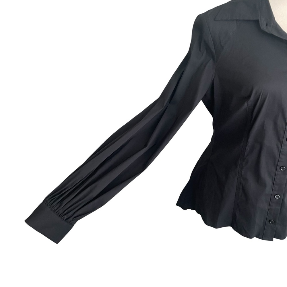 Guess by Marciano‎ Peplum Pleated Back Top Women Size M Elegant Workwear Career - Picture 5 of 7